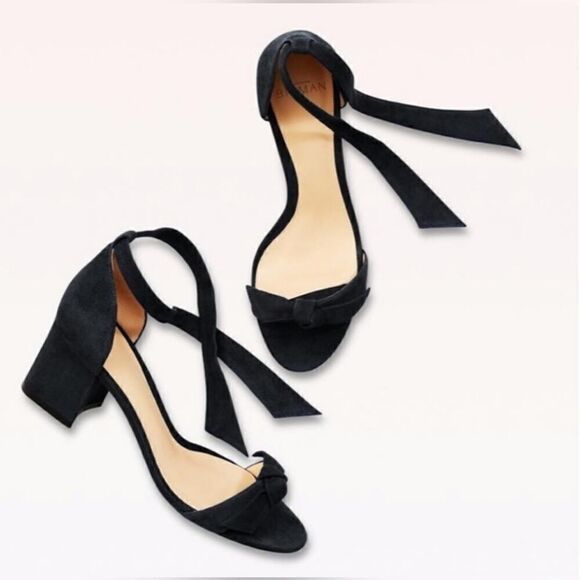 Alexandre Birman Black Suede Clarita Block Sandal, Date Night LBD | 9 (39) - Picture 16 of 16
